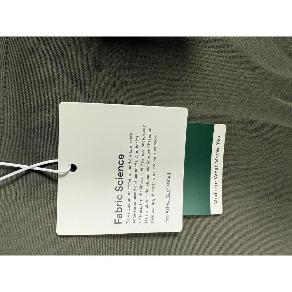 NWT Halara High Waisted Tie Side Wide Leg Work Pants Burnt Olive Size Large - Picture 11 of 16